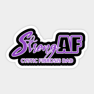 Strong AF Cystic Fibrosis Dad Sticker